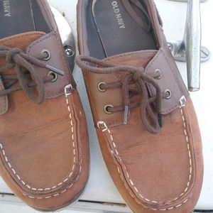 Boys Brown Boat Loafer Shoes